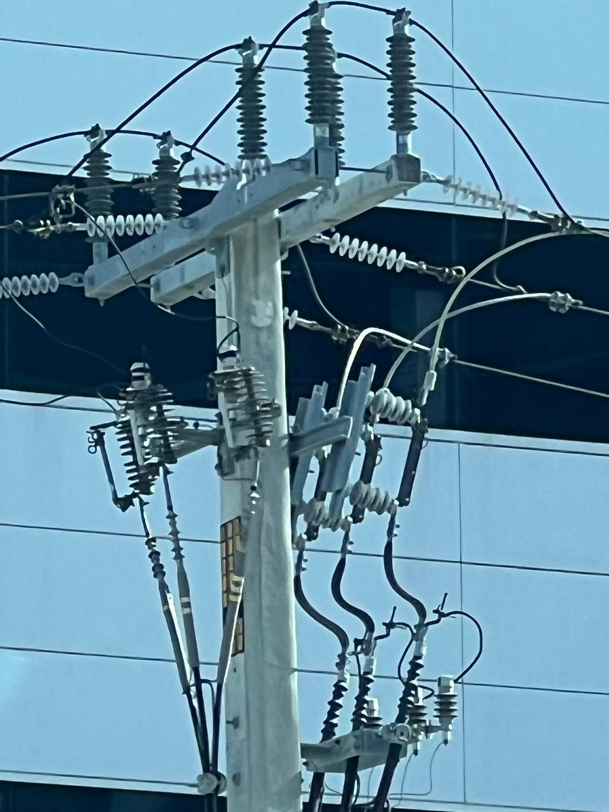 Finished substation structure